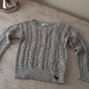 Abercrombie grey knit sweater